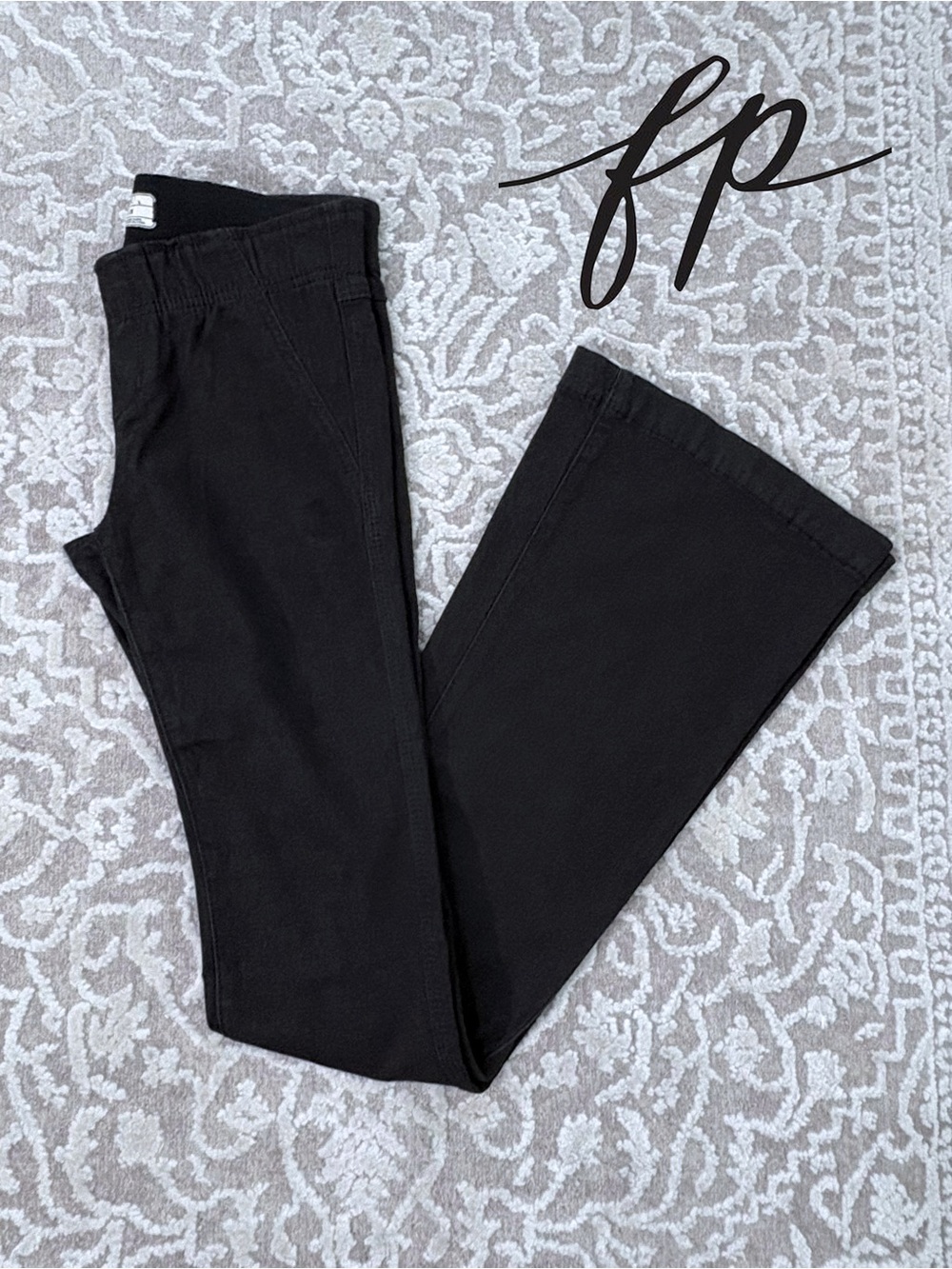 Free People Low Rise Pull-On Flare Jean
